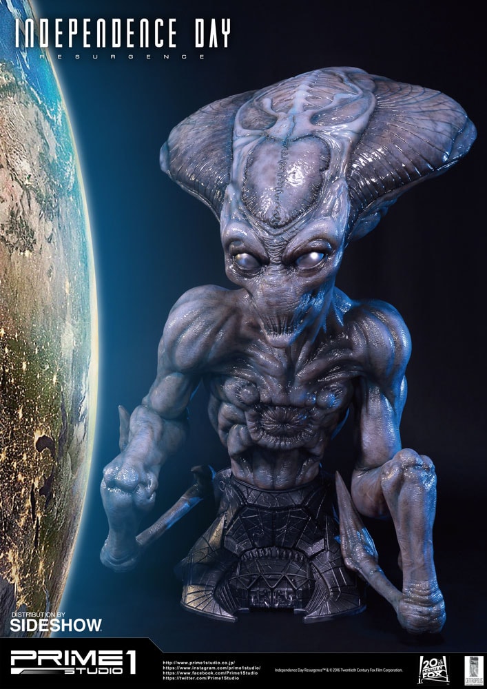 Independence Day: Resurgence Alien Life-Size Bust - Prototype Shown View 1