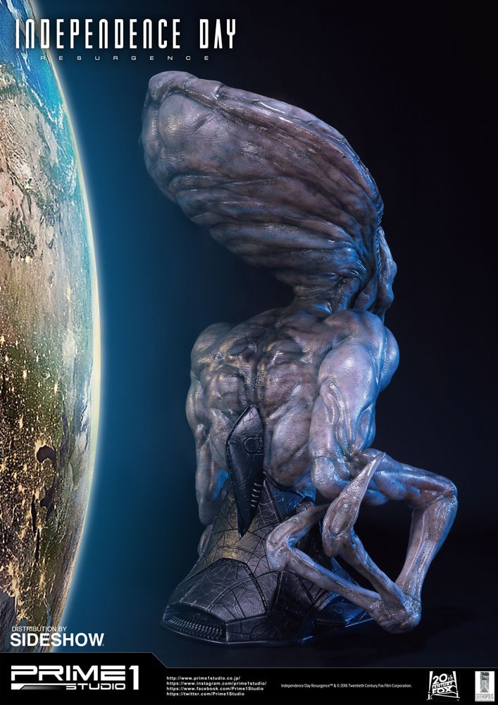 Independence Day: Resurgence Alien Life-Size Bust - Prototype Shown View 4