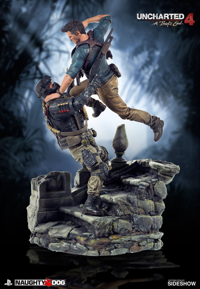 Uncharted Nathan Drake Statues - Prototype Shown View 3