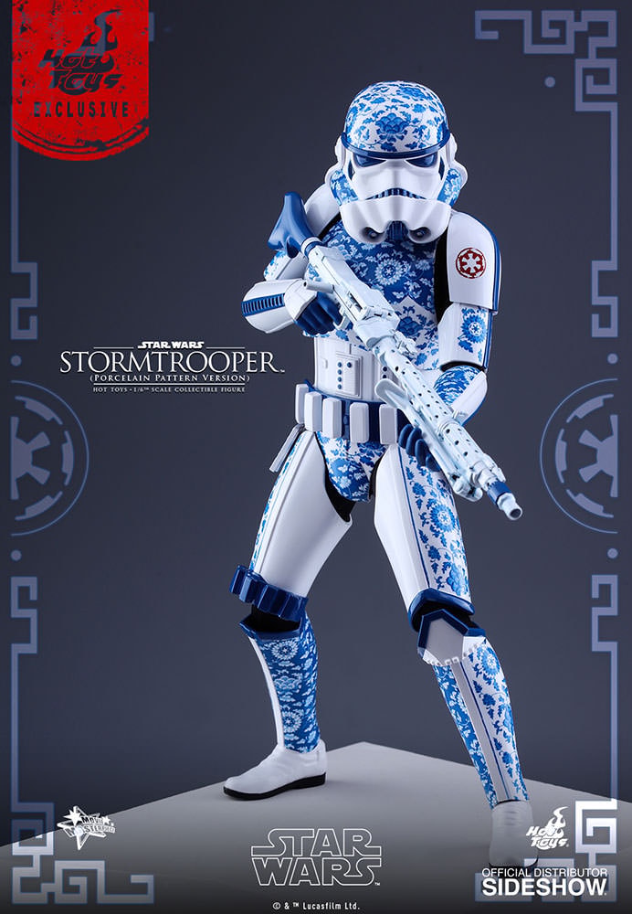 Star Wars Stormtrooper Porcelain Pattern Version Sixth Scale Figure  Exclusive Edition - Prototype Shown View 2