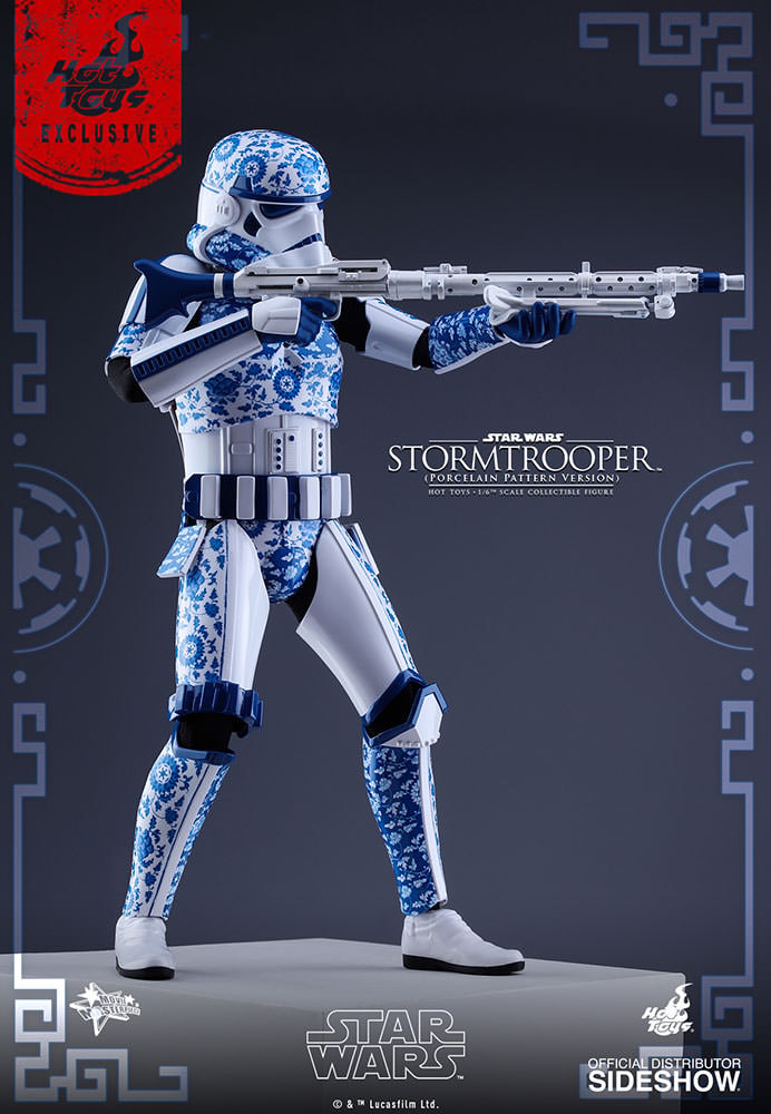 Star Wars Stormtrooper Porcelain Pattern Version Sixth Scale Figure  Exclusive Edition - Prototype Shown View 5