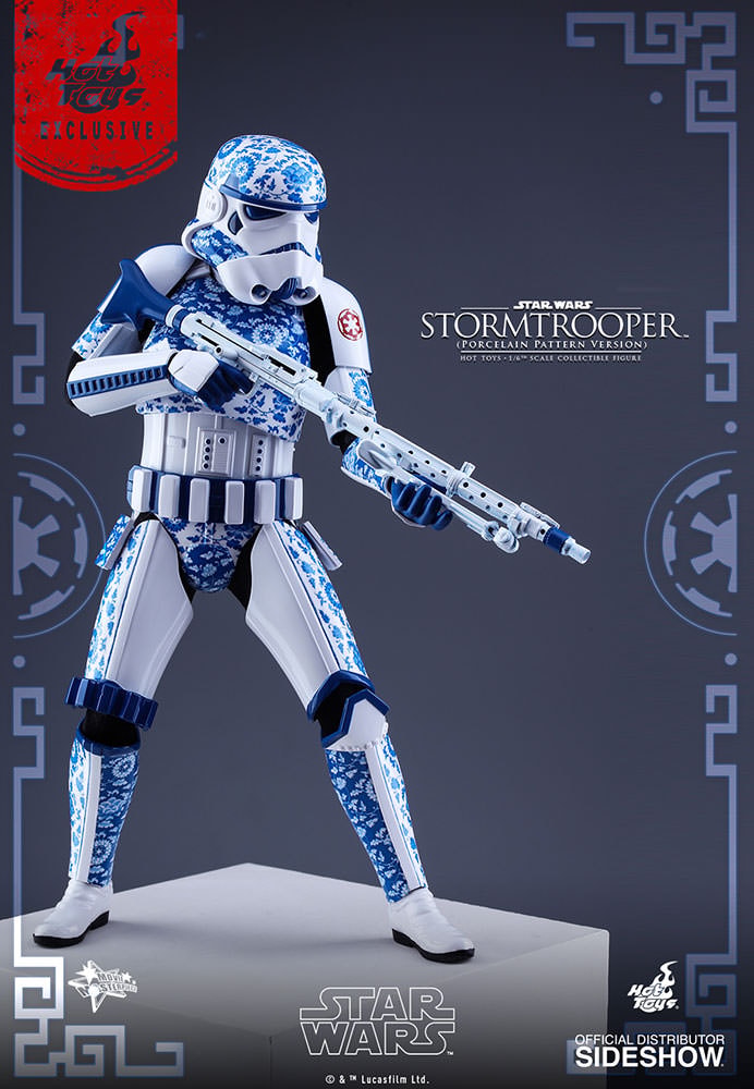 Star Wars Stormtrooper Porcelain Pattern Version Sixth Scale Figure  Exclusive Edition - Prototype Shown View 6