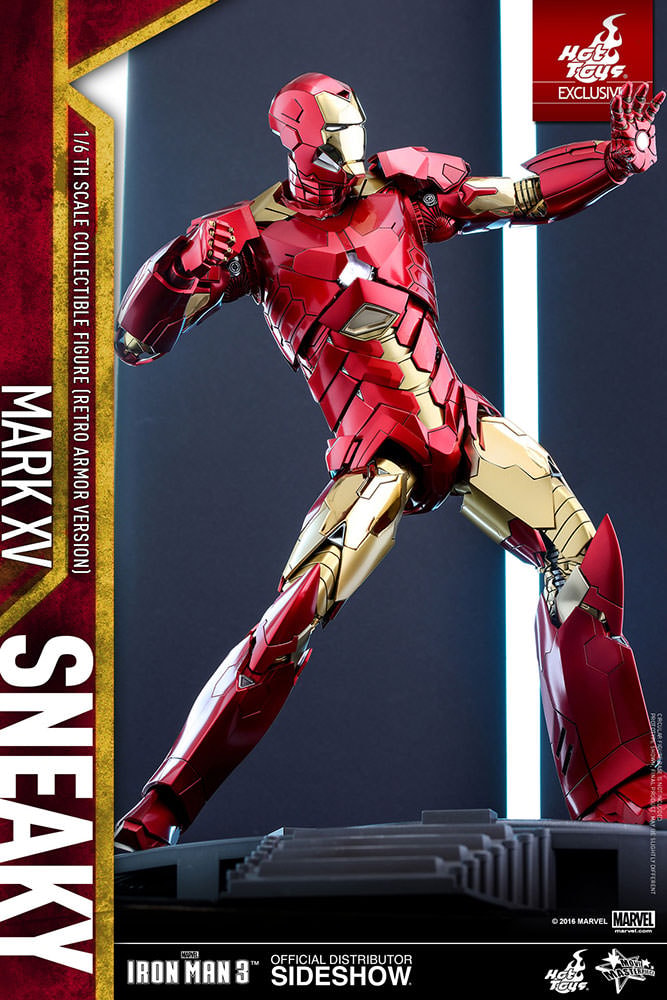 Marvel Iron Man Mark XV - Sneaky Retro Armor Version Sixth Scale Figure  Exclusive Edition - Prototype Shown View 4