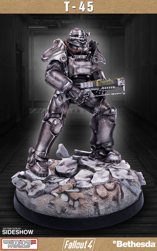 Fallout 4 T-45 Power Armor Statues - Prototype Shown View 6