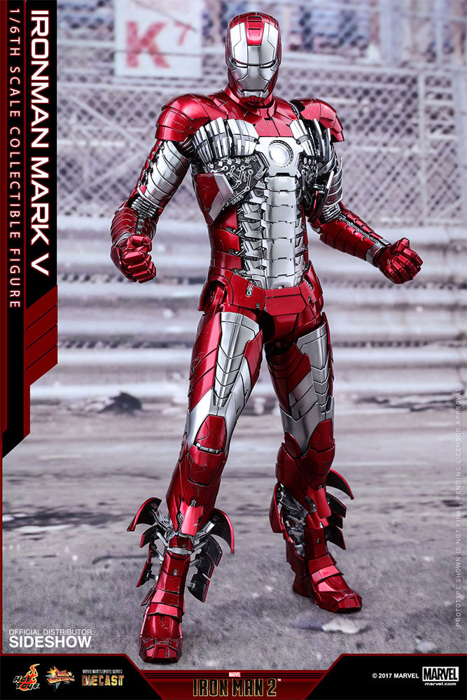 Marvel Iron Man Mark V Sixth Scale Figure - Prototype Shown View 3