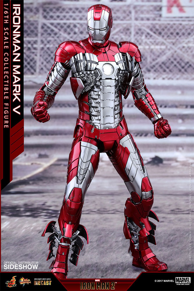 Marvel Iron Man Mark V Sixth Scale Figure - Prototype Shown View 4