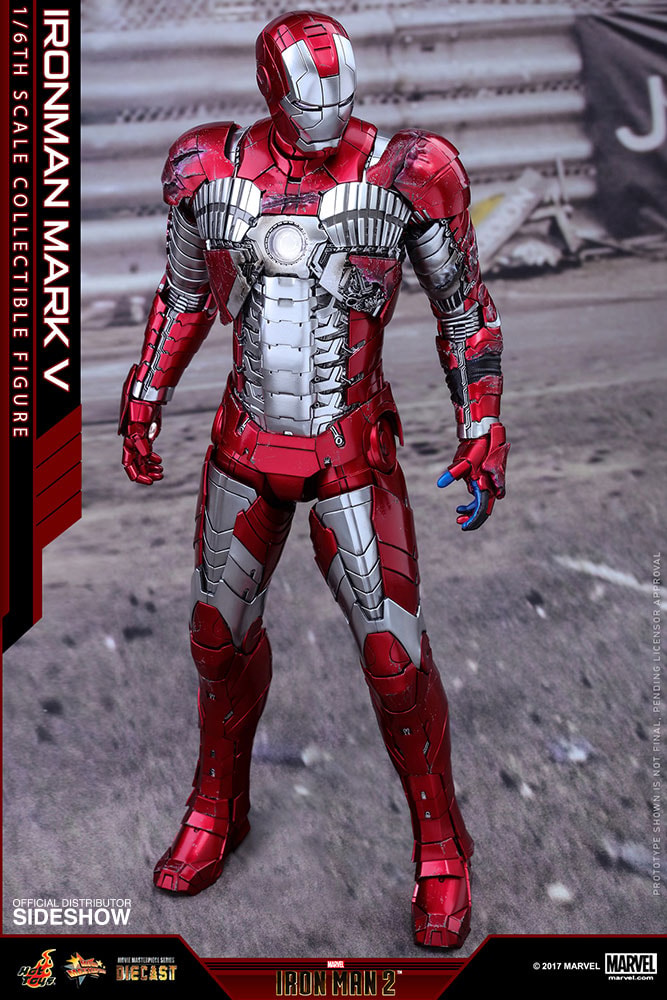 Marvel Iron Man Mark V Sixth Scale Figure - Prototype Shown View 5