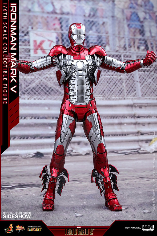 Marvel Iron Man Mark V Sixth Scale Figure - Prototype Shown View 6