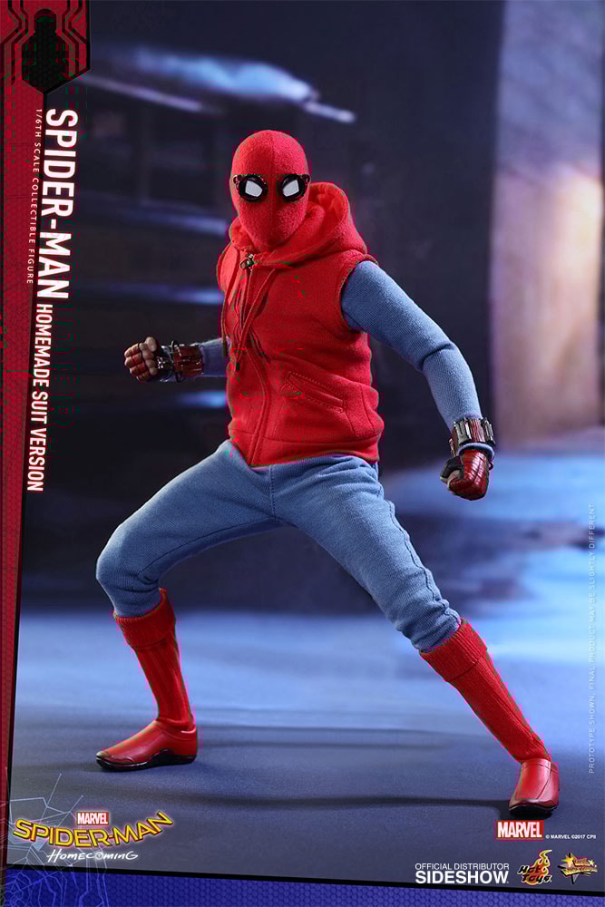Marvel Spider-Man Homemade Suit Version Sixth Scale Figure - Prototype Shown View 5
