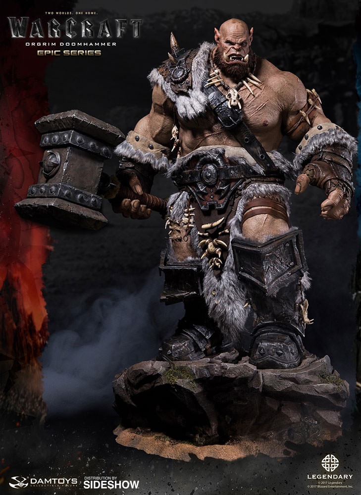 Warcraft Orgrim Statues - Prototype Shown View 1