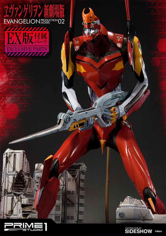 Neon Genesis Evangelion EVA  Production Model-02 Statues  Exclusive Edition - Prototype Shown View 3