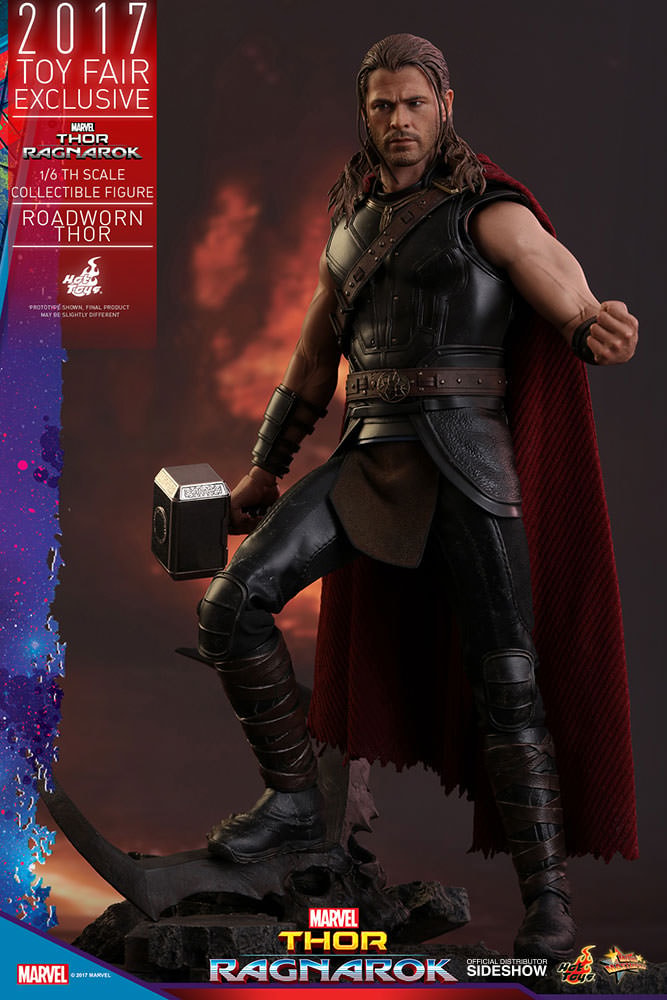 Marvel Roadworn Thor Sixth Scale Figure  Exclusive Edition - Prototype Shown View 2