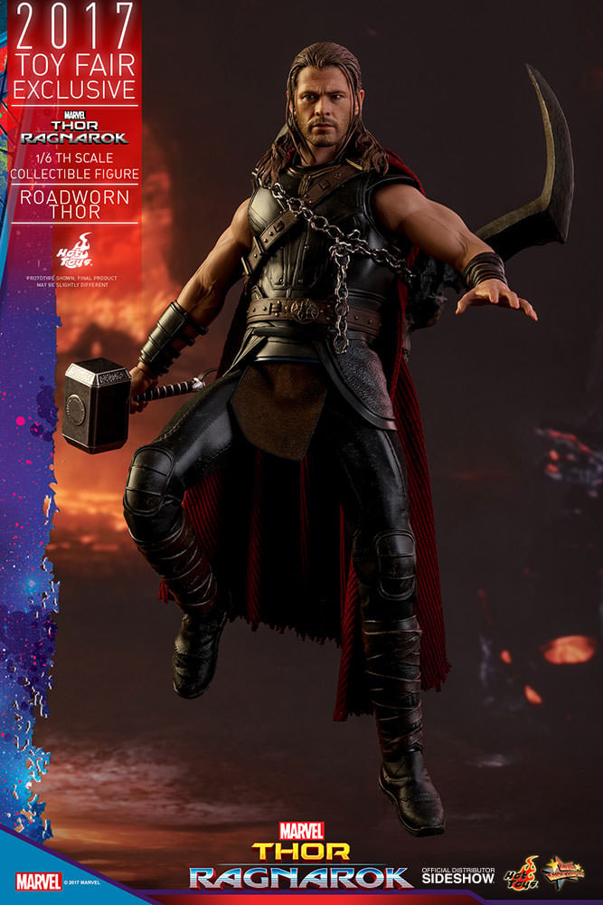 Marvel Roadworn Thor Sixth Scale Figure  Exclusive Edition - Prototype Shown View 5