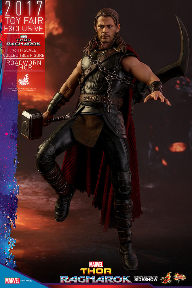 Marvel Roadworn Thor Sixth Scale Figure  Exclusive Edition - Prototype Shown View 6