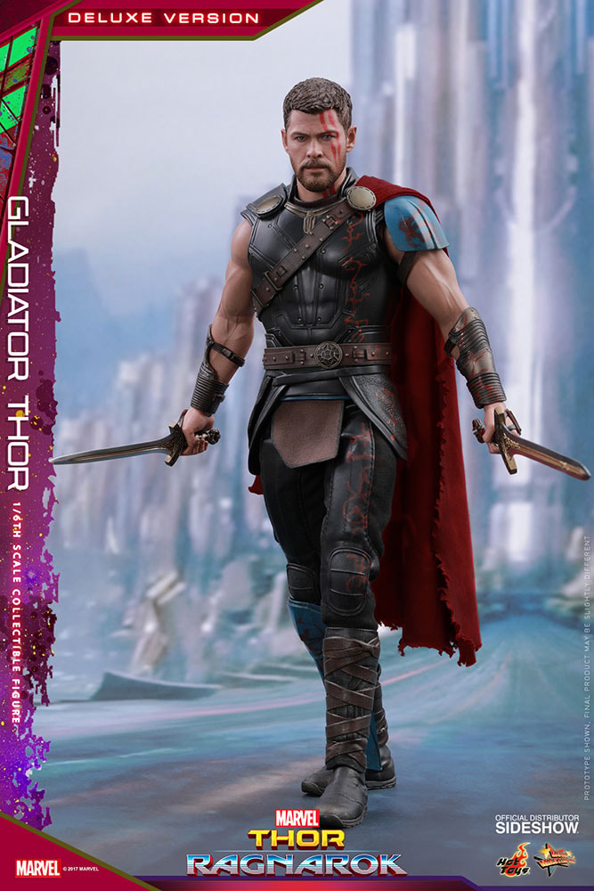 Marvel Gladiator Thor Deluxe Version Sixth Scale Figure - Prototype Shown View 2