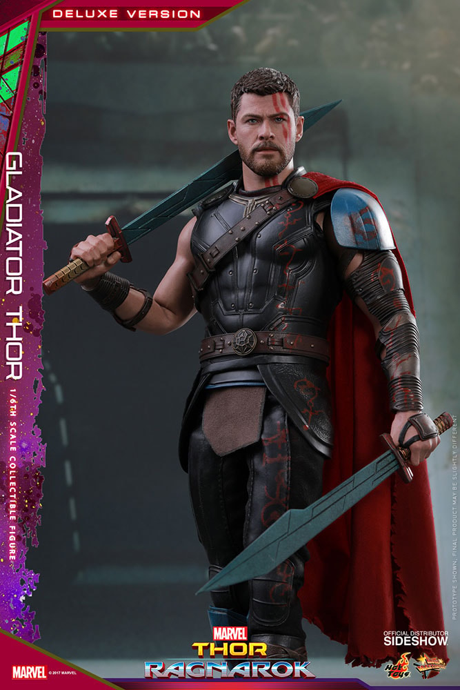 Marvel Gladiator Thor Deluxe Version Sixth Scale Figure - Prototype Shown View 4