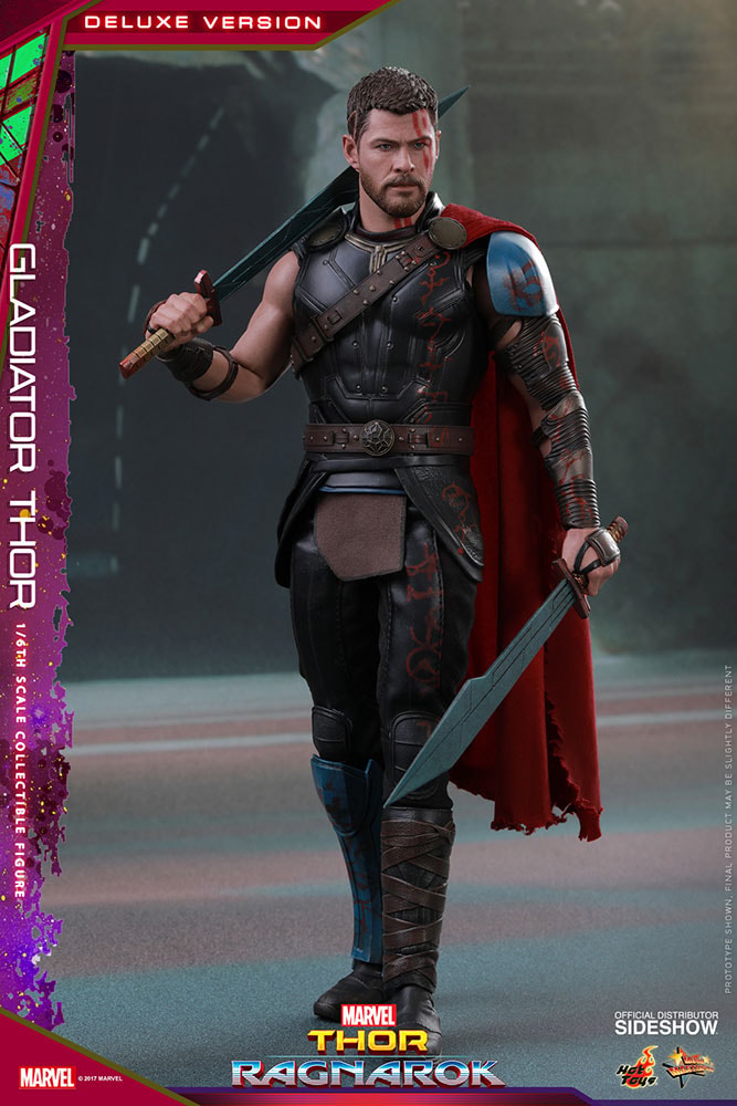 Marvel Gladiator Thor Deluxe Version Sixth Scale Figure - Prototype Shown View 5