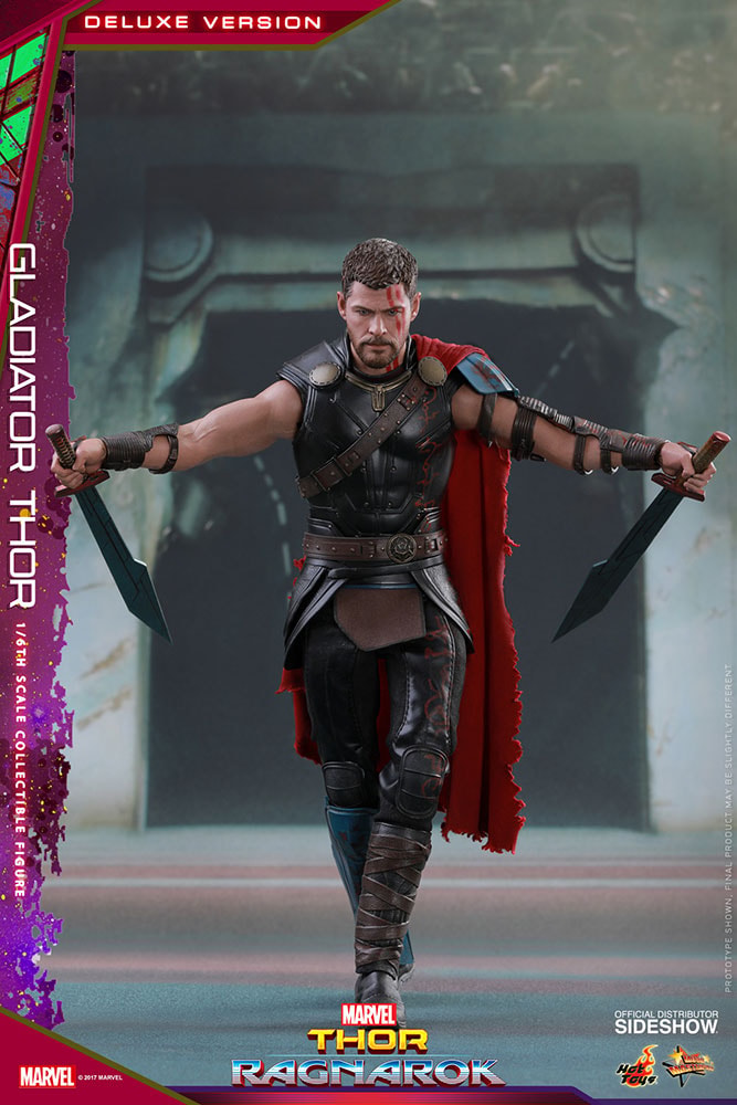 Marvel Gladiator Thor Deluxe Version Sixth Scale Figure - Prototype Shown View 6