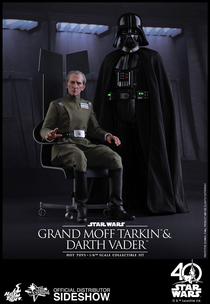 Star Wars Grand Moff Tarkin and Darth Vader Sixth Scale Figure - Prototype Shown View 1