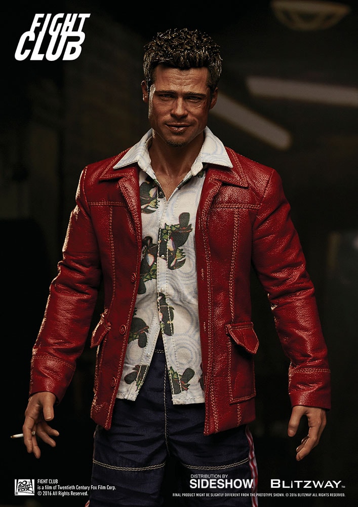 Fight Club Tyler Durden Red Jacket Version Sixth Scale Figure - Prototype Shown View 1