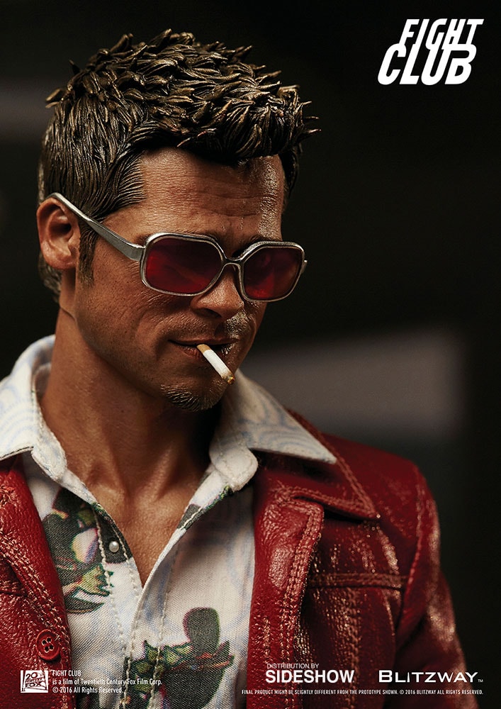 Fight Club Tyler Durden Red Jacket Version Sixth Scale Figure - Prototype Shown View 4