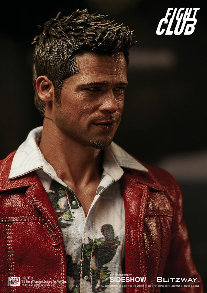 Fight Club Tyler Durden Red Jacket Version Sixth Scale Figure - Prototype Shown View 5