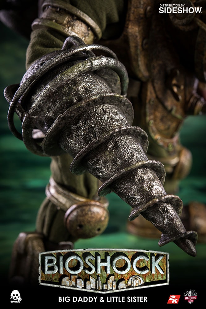 BioShock Big Daddy and Little Sister Sixth Scale Figure - Prototype Shown View 5