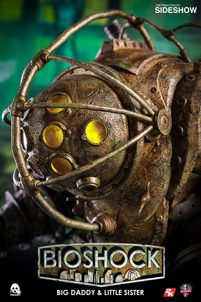 BioShock Big Daddy and Little Sister Sixth Scale Figure - Prototype Shown View 6