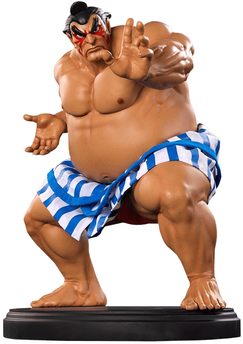 Street Fighter E-Honda Statues - Prototype Shown View 3