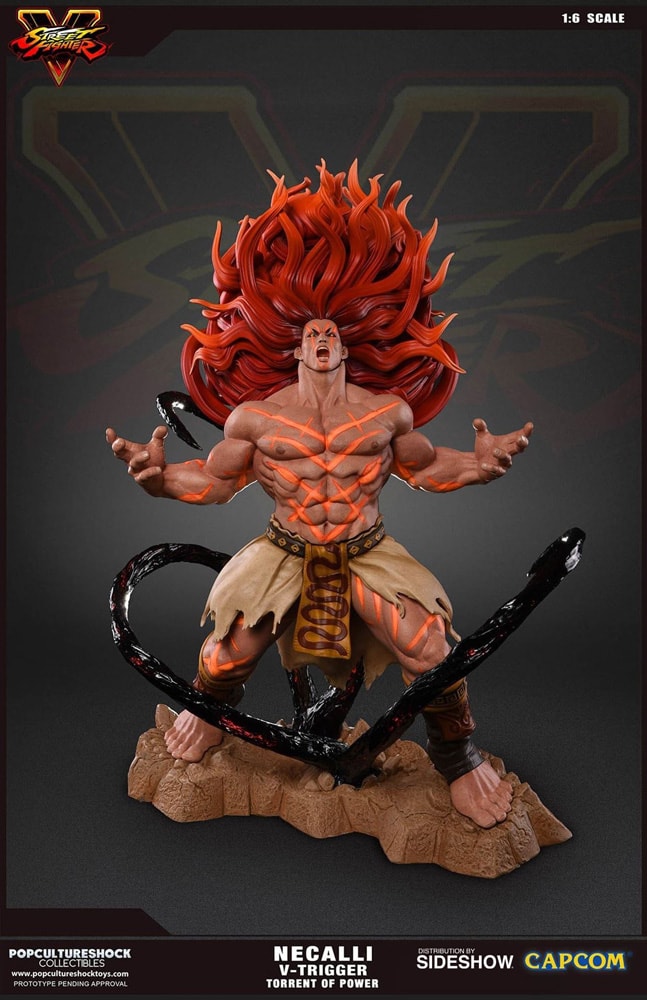 Street Fighter Necalli V-Trigger Torrent of Power Statues  Exclusive Edition - Prototype Shown View 1