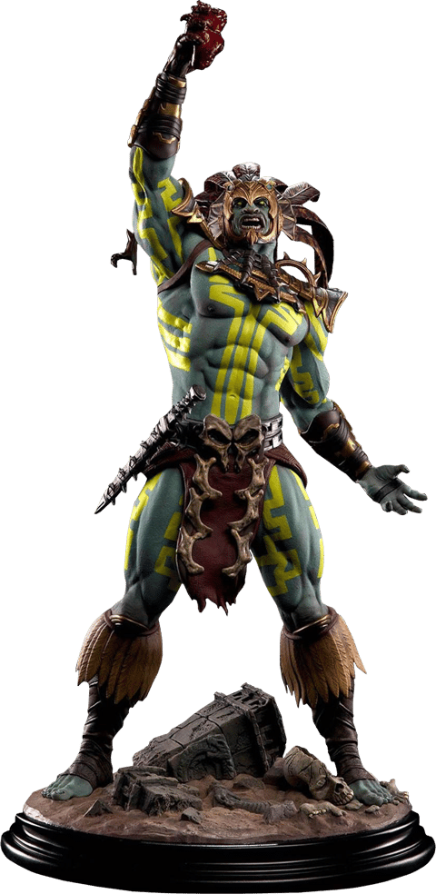 Mortal Kombat Kotal Kahn - Sun God Statues  Exclusive Edition - Prototype Shown View 2