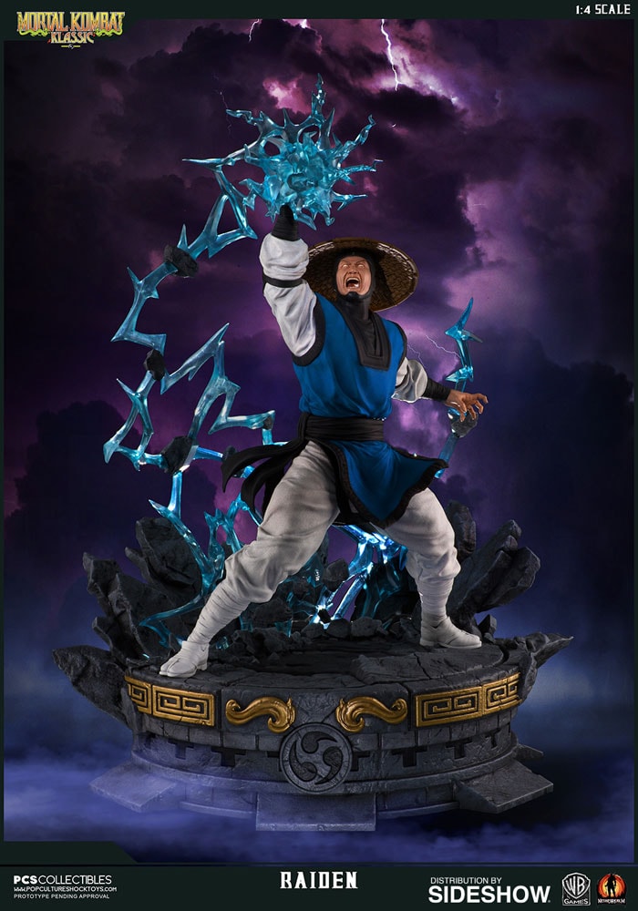 Mortal Kombat Raiden Statues - Prototype Shown View 1