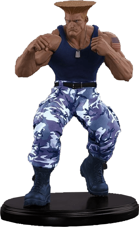 Street Fighter Guile Player 2 Statues  View 1