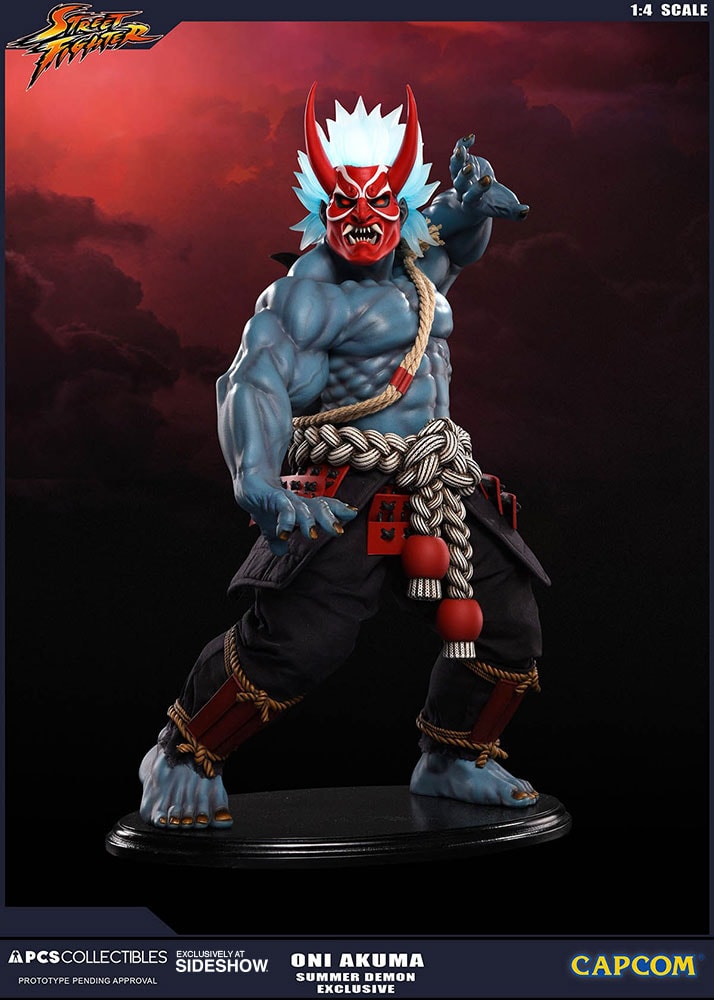 Street Fighter Oni Akuma Summer Demon Statues  Exclusive Edition - Prototype Shown View 2