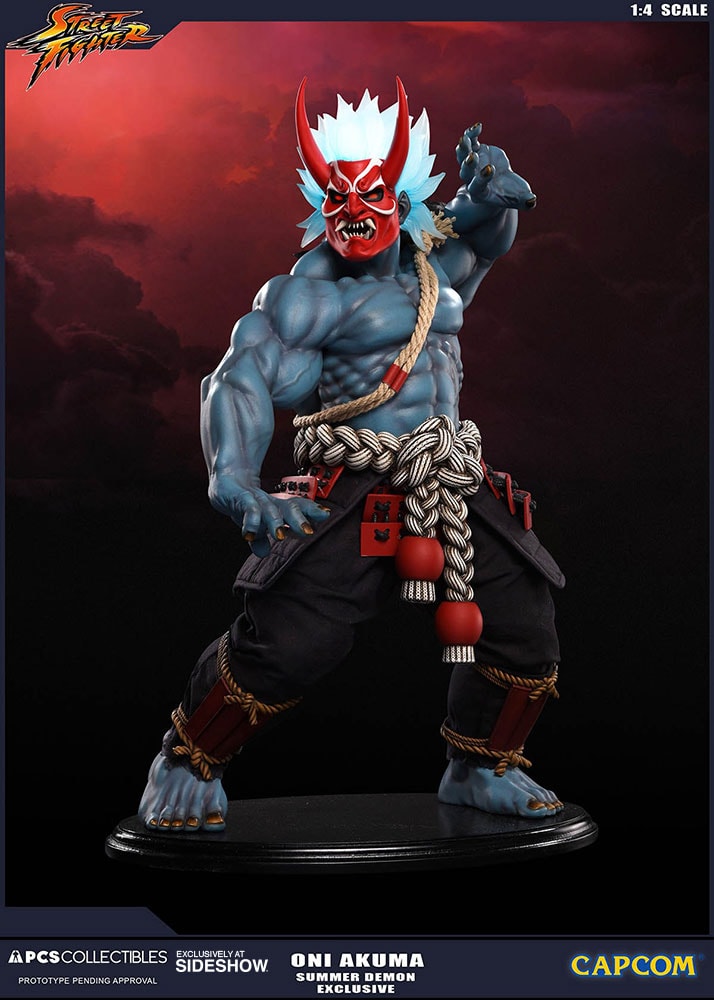 Street Fighter Oni Akuma Summer Demon Statues  Exclusive Edition - Prototype Shown View 3