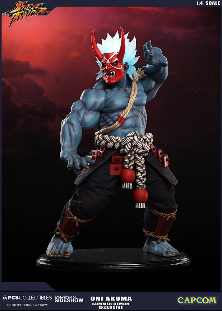Street Fighter Oni Akuma Summer Demon Statues  Exclusive Edition - Prototype Shown View 4