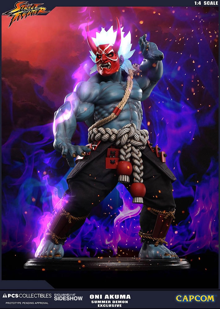 Street Fighter Oni Akuma Summer Demon Statues  Exclusive Edition - Prototype Shown View 5