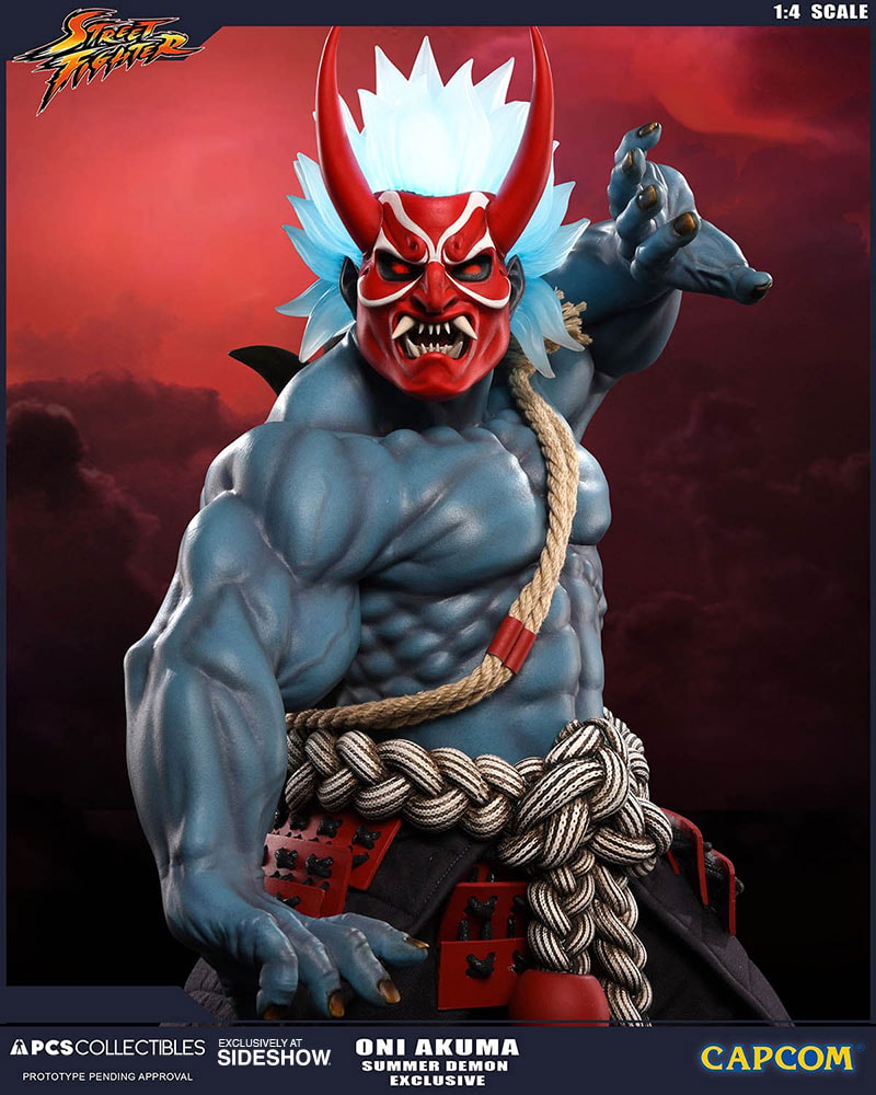 Street Fighter Oni Akuma Summer Demon Statues  Exclusive Edition - Prototype Shown View 6
