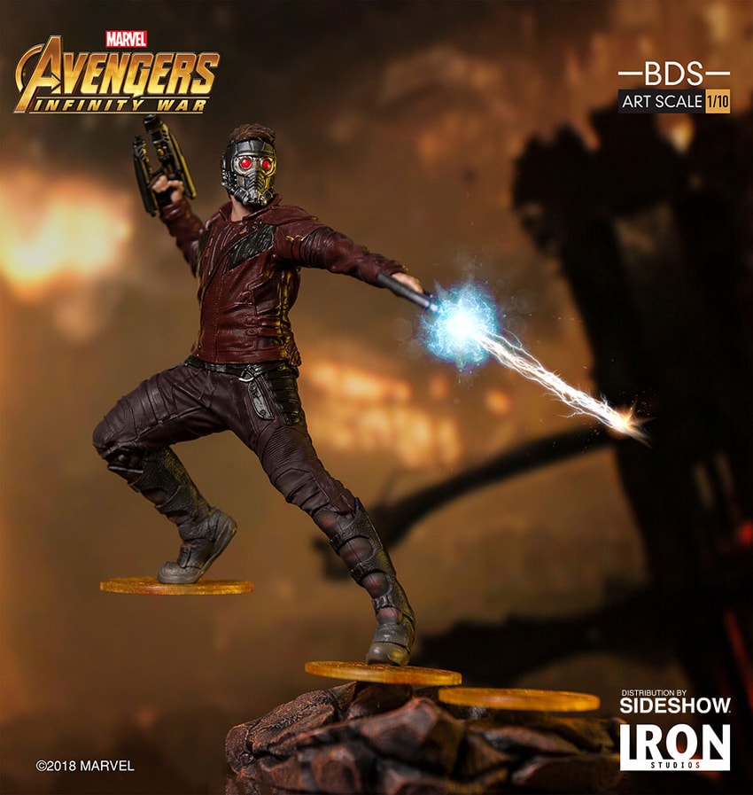 スターロード　フィギュア　iron studios Marvel Star-Lord Statue by Iron Studios | Sideshow Collectibles
