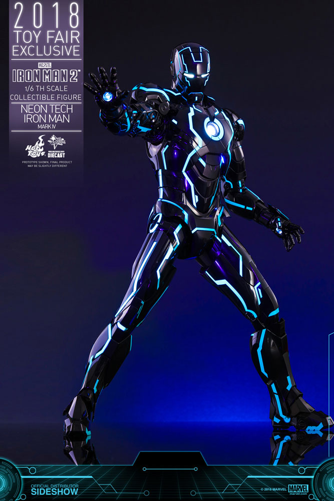 アメコミ Hot Toys Neon Tech Iron Man Mark IV Neon Tech Iron Man Mark IV Figure by Hot Toys | Sideshow Collectibles