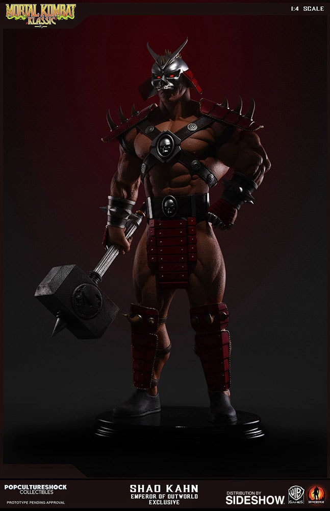 Mortal Kombat Shao Kahn Emperor of Outworld Statues  Exclusive Edition - Prototype Shown View 2