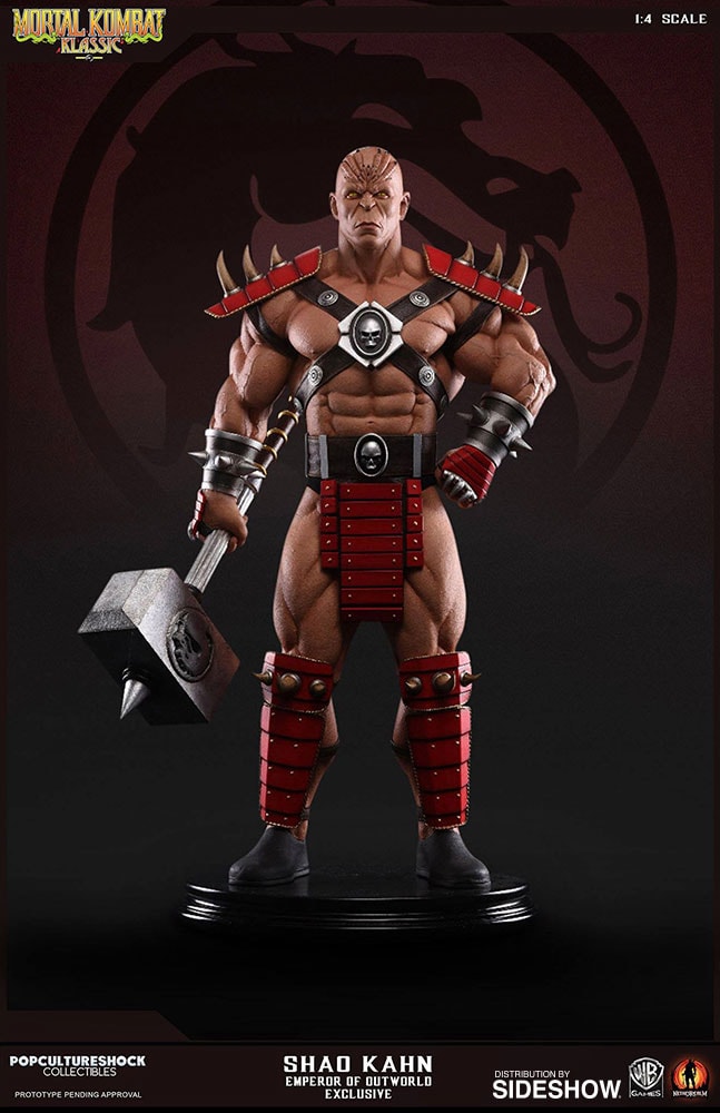 Mortal Kombat Shao Kahn Emperor of Outworld Statues  Exclusive Edition - Prototype Shown View 4