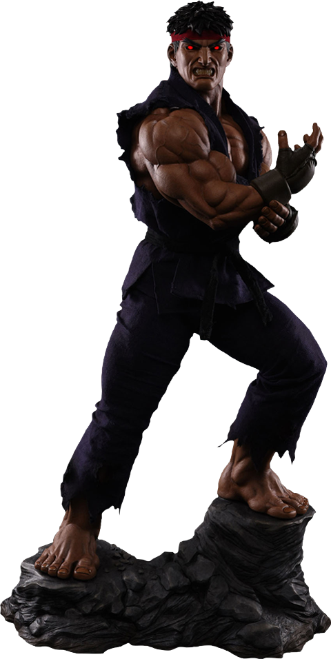 Street Fighter Ryu Evil Ryu 1:3 Scale Statue  Exclusive Edition - Prototype Shown View 6