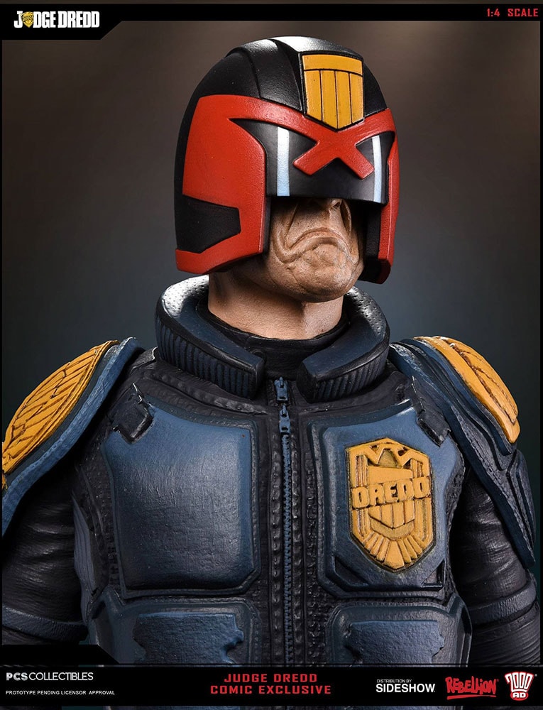 2000 AD Judge Dredd Comic Version Statues  Exclusive Edition - Prototype Shown View 4