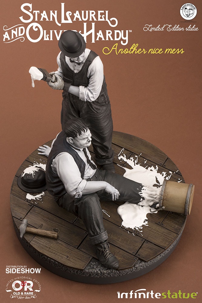 Stan Laurel & Oliver Hardy Stan Laurel and Oliver Hardy Statues - Prototype Shown View 3