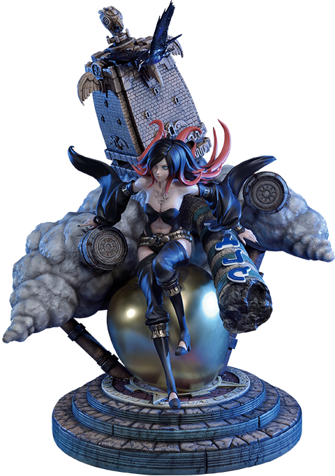 Gravity Rush 2 Raven Statues - Prototype Shown View 1
