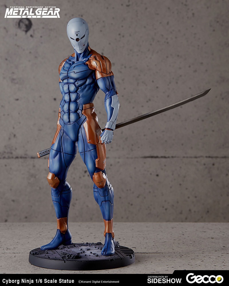 Metal Gear Solid Cyborg Ninja Statues - Prototype Shown View 5