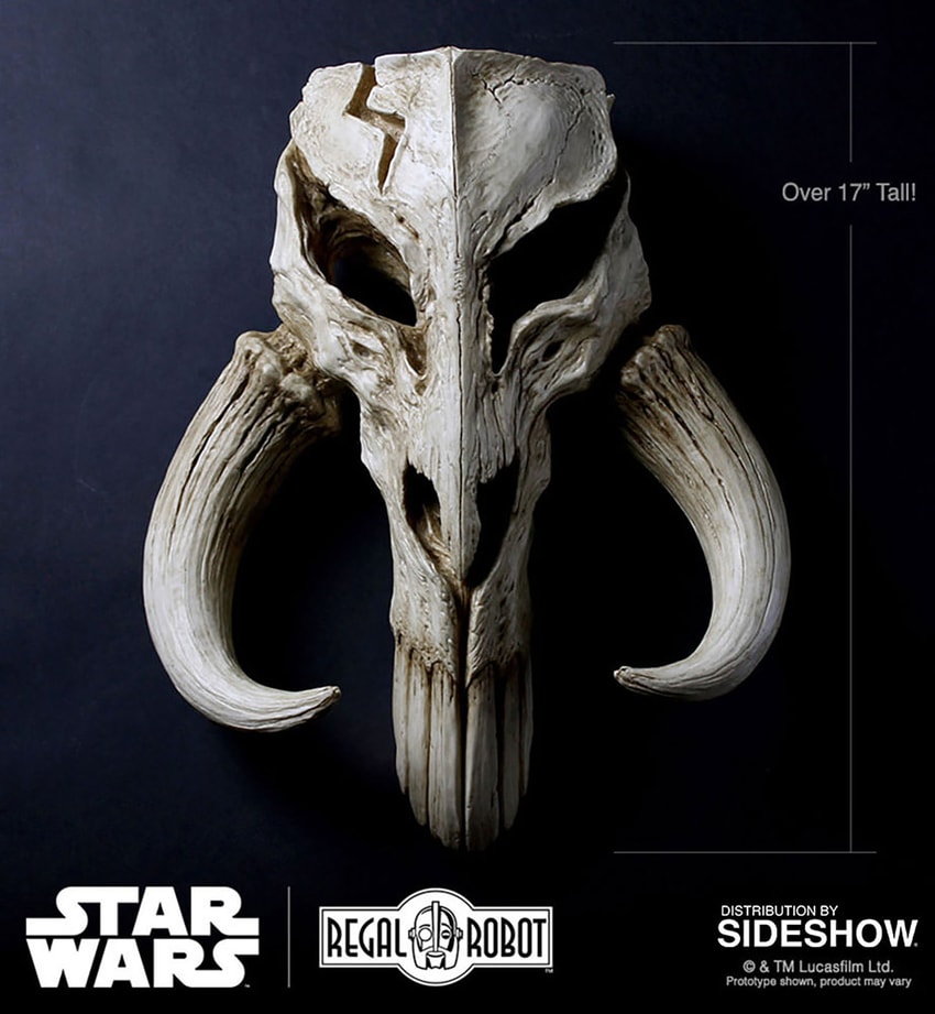 Mandalorian Skull Wall Decor- Prototype Shown View 1