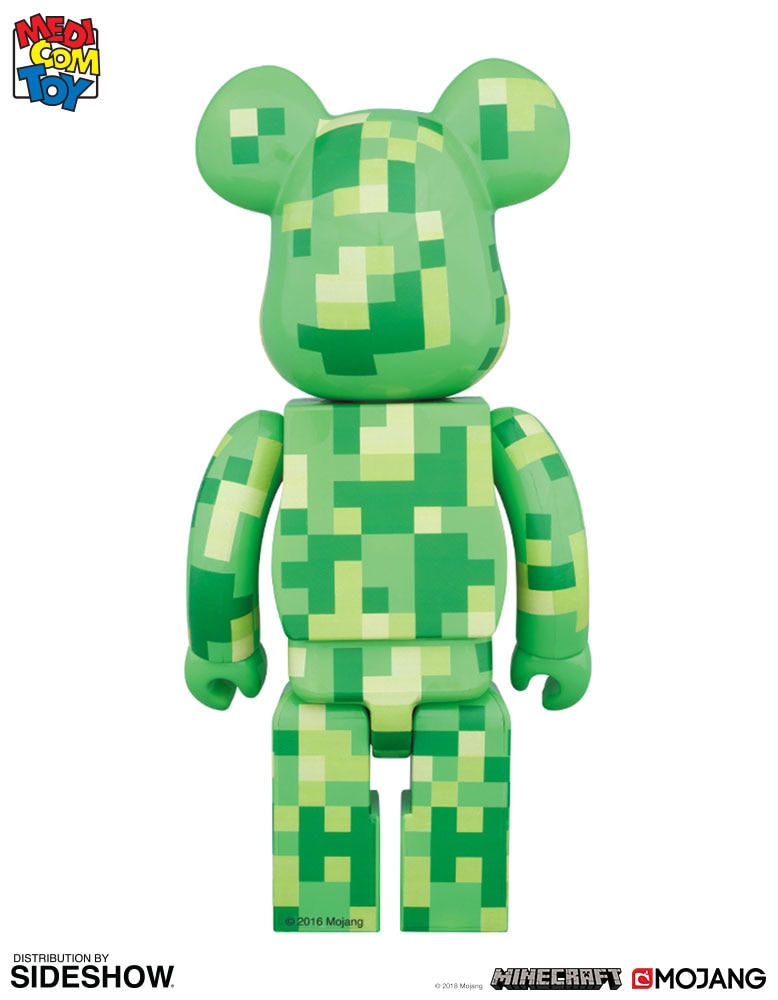 Minecraft Bearbrick Creeper 400 Vinyl Collectible - Prototype Shown View 2