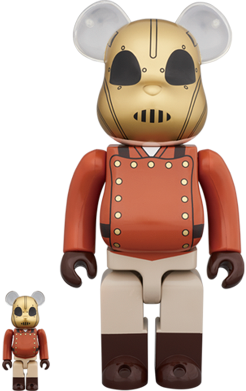 Rocketeer Bearbrick The Rocketeer 100 and 400 Designer Toy - Prototype Shown View 6